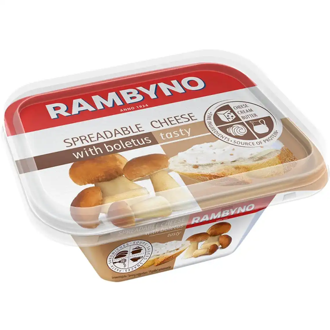 Сир Rambyno з грибами плавлений 50% 175 г