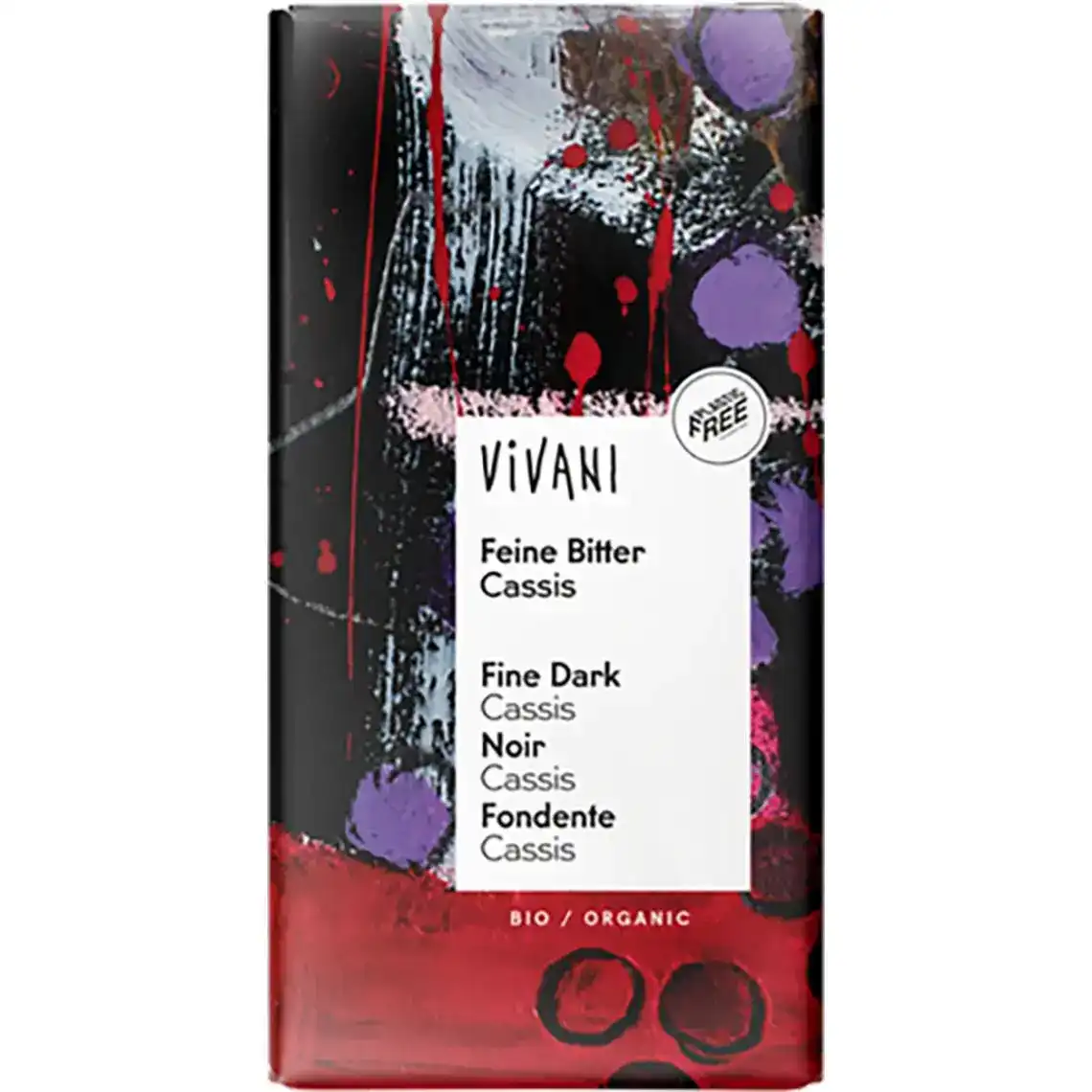 Шоколад Vivani чорний органiчний з чорною смородиною 100 г
