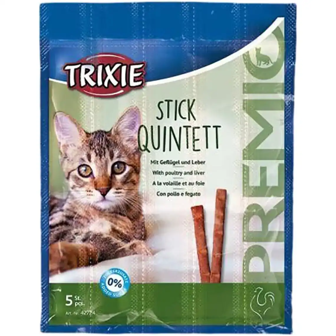 Ласощі Trixie Stick Quintett домашня м'ясо-печінка для котів 25 г