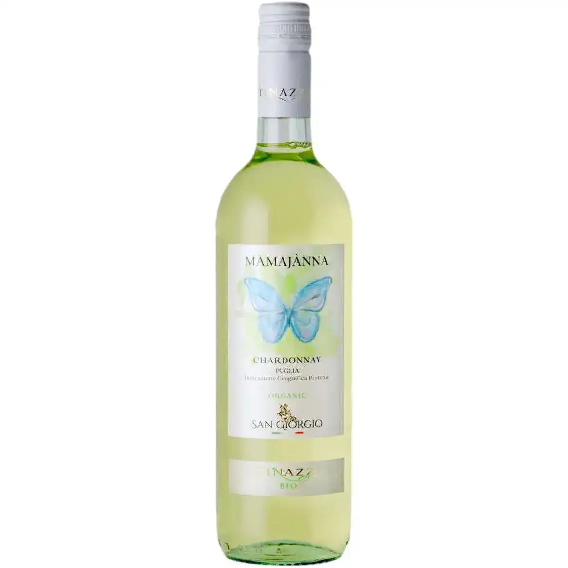 Вино Tinazzi Mamajanna Chardonnay Puliga IGP біле сухе 0.75 л