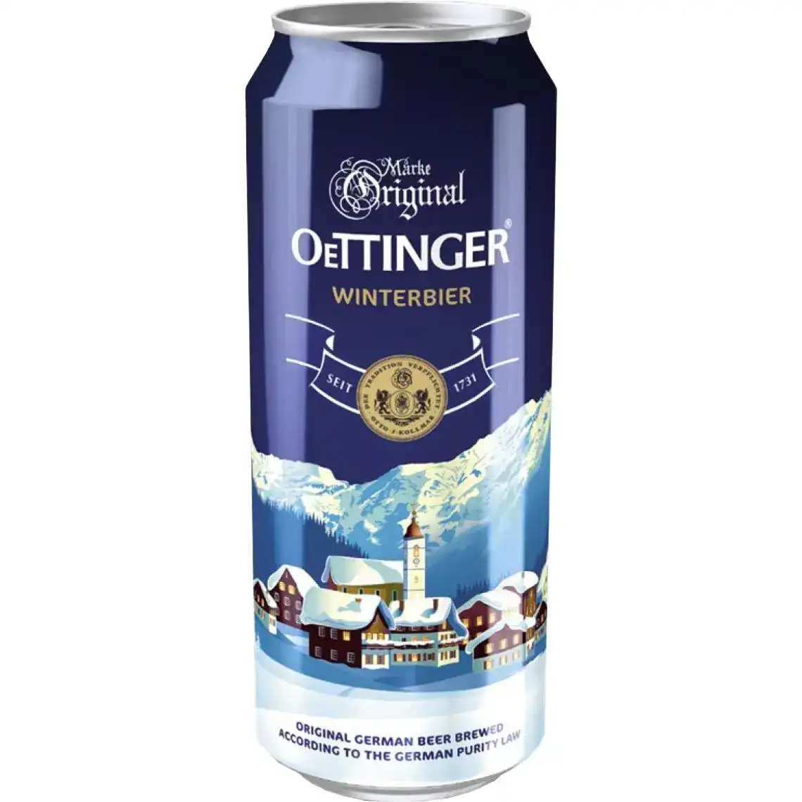Пиво Oettinger Winterbier світле нефільтроване 5.6% 0.5 л