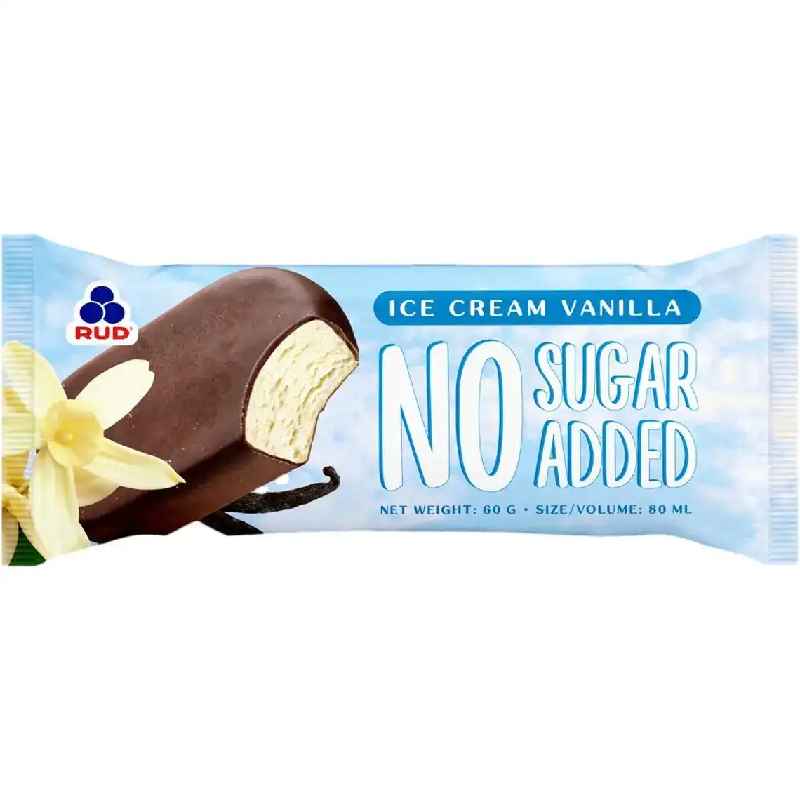 Мороженое Рудь ванильное без сахара 60 г