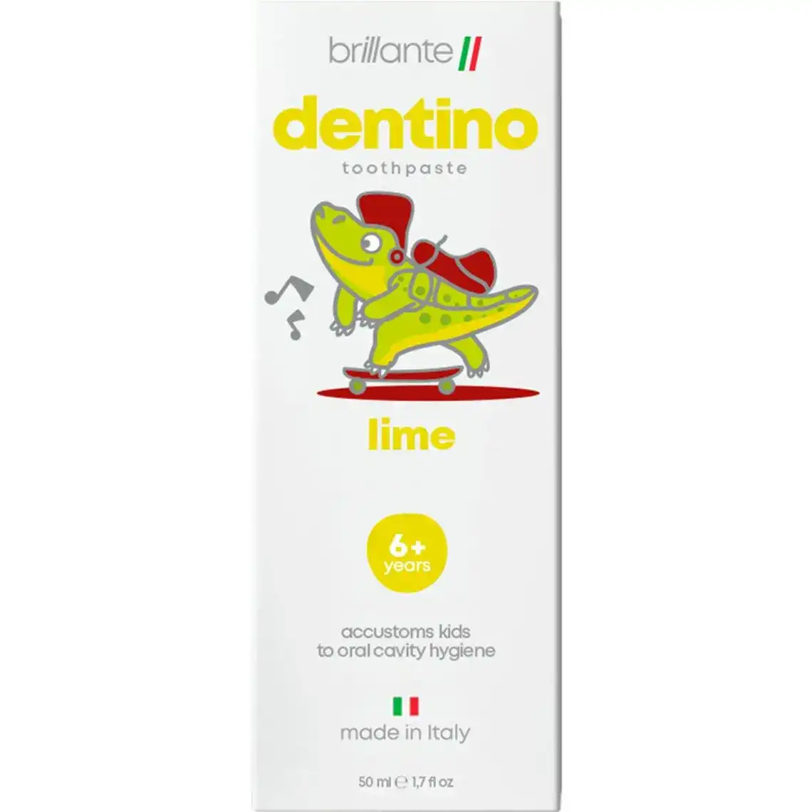 Зубная паста-гель Brillante Dentino Lime Junior 50 мл