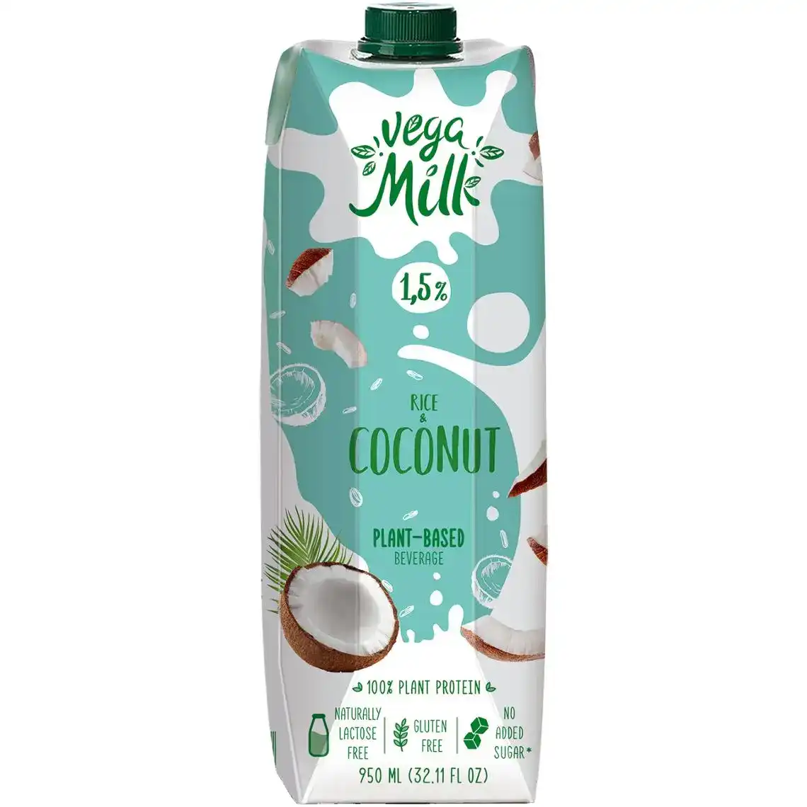 Напій рисово-кокосовий Vega Milk 1.5% 950 г
