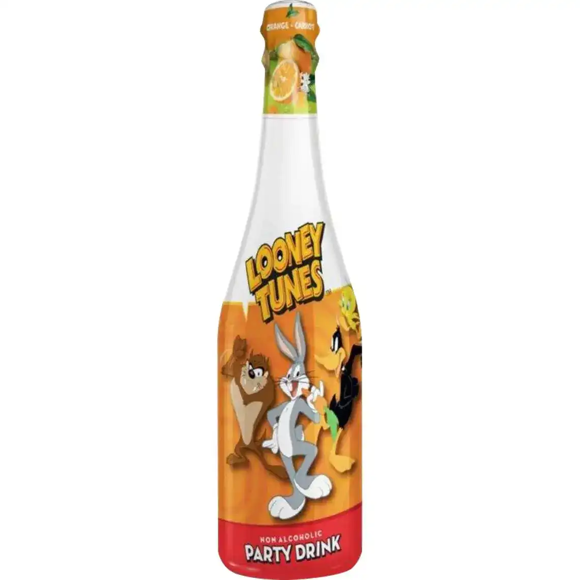 Дитяче шампанське Vitapress Looney Tunes зі смаком апельсина і моркви 0.75 л