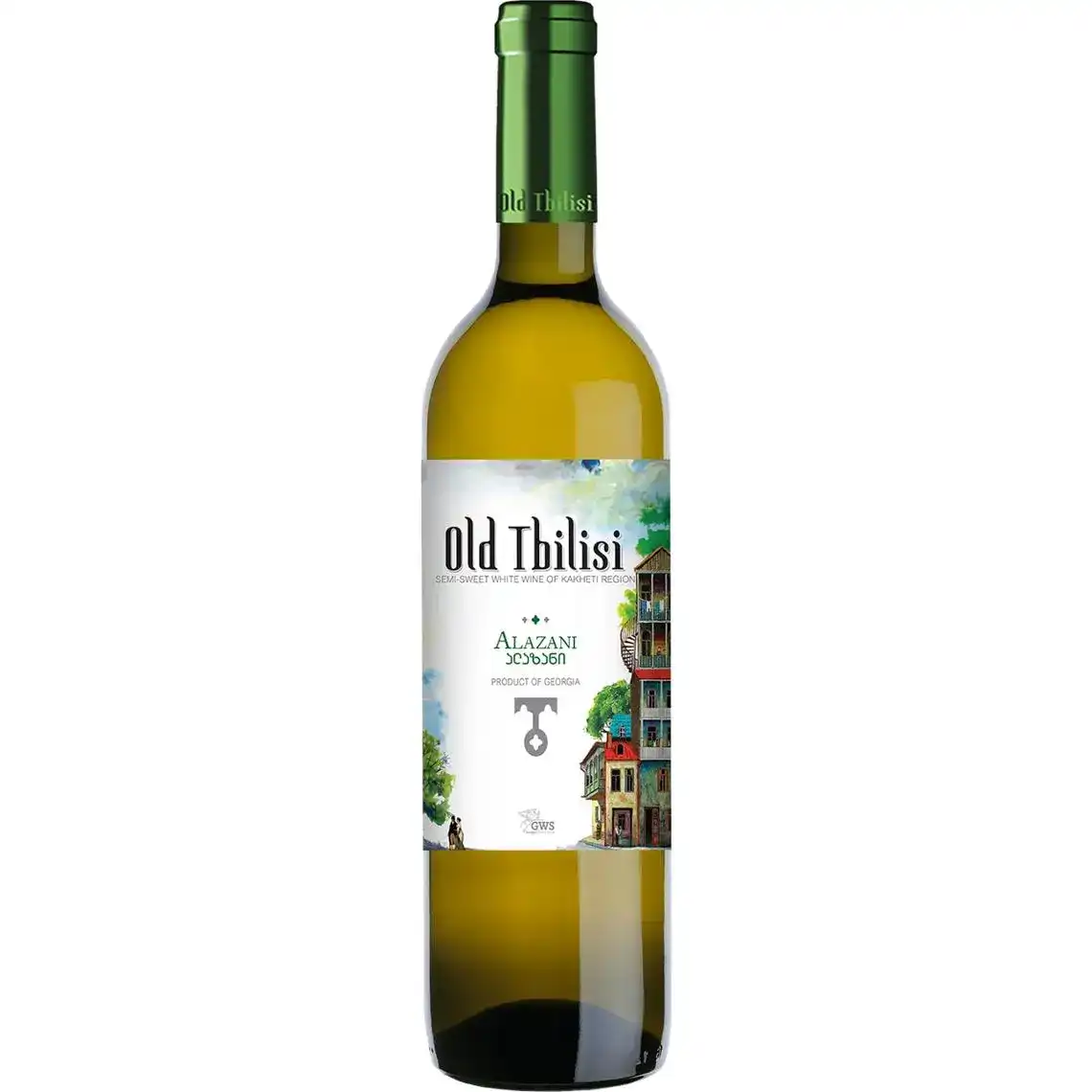 Вино Old Tbilisi Алазані біле напівсолодке 12% 750 мл