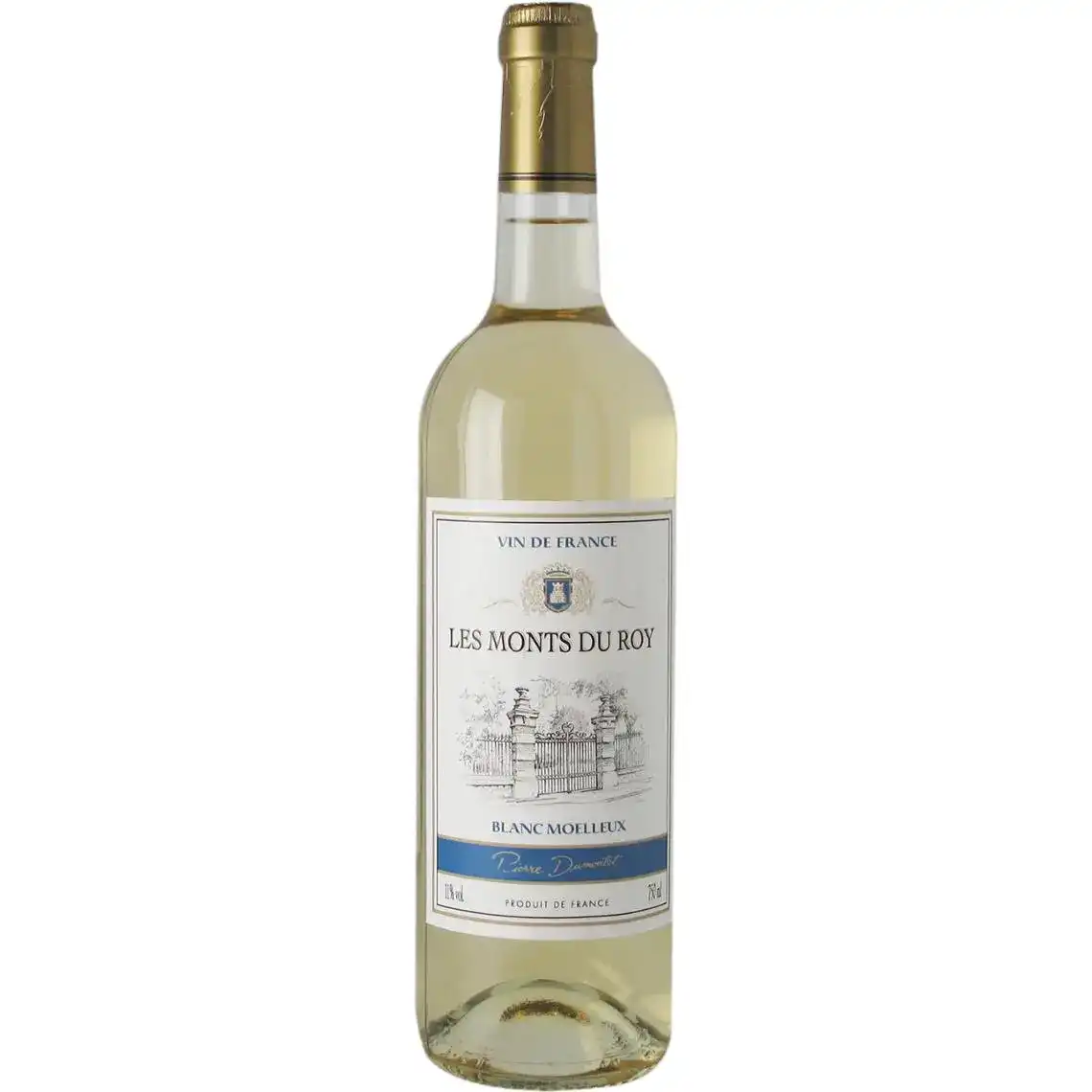 Вино Les Monts du Roy Pierre Dumontet Blanc Moelleux біле напівсолодке 11% 0.75 л