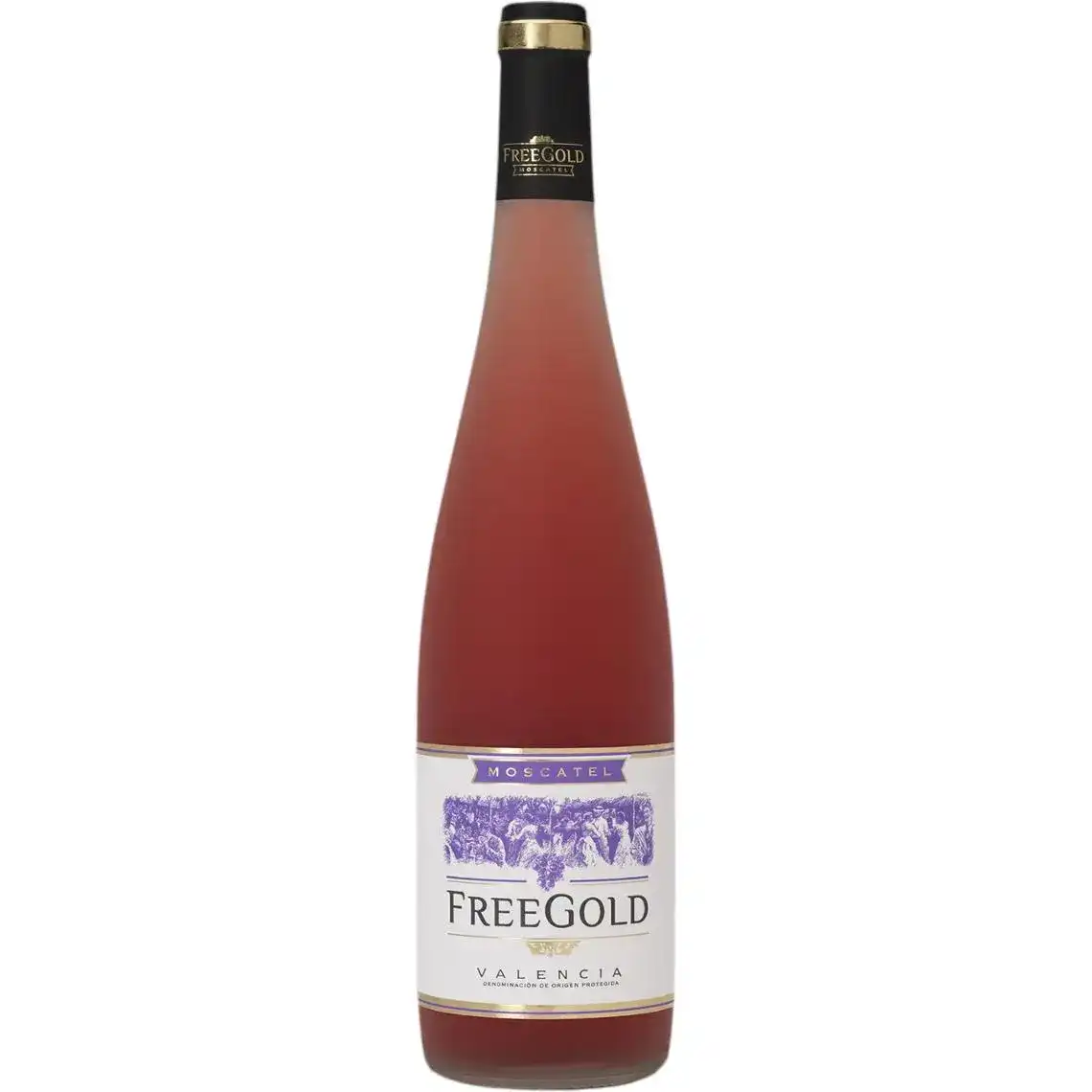 Вино рожеве Freegold Anecoop Rose Do солодке 12% 0.75 л