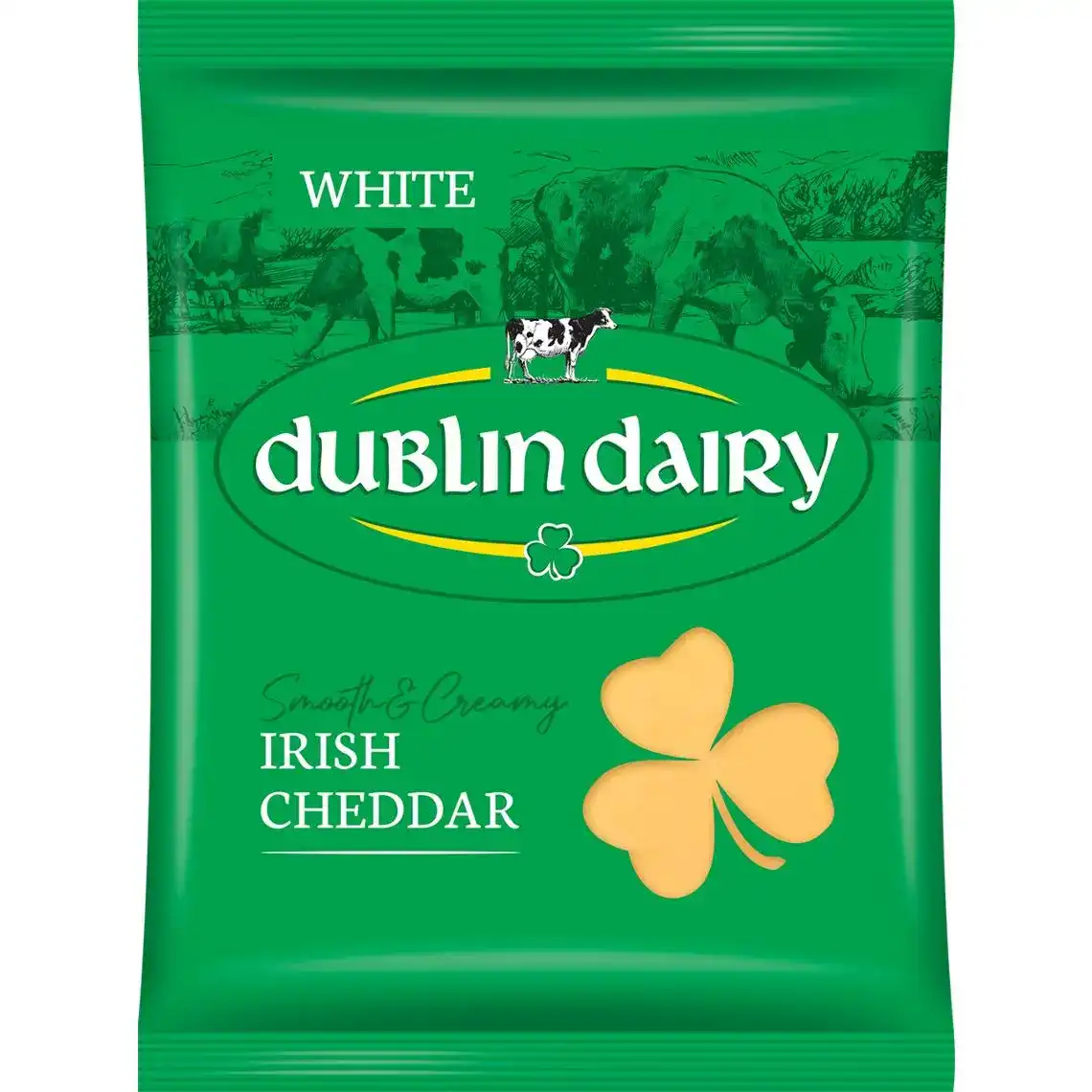 Сир Dublin Dairy Irish Cheddar White 48% нарізний 150 г