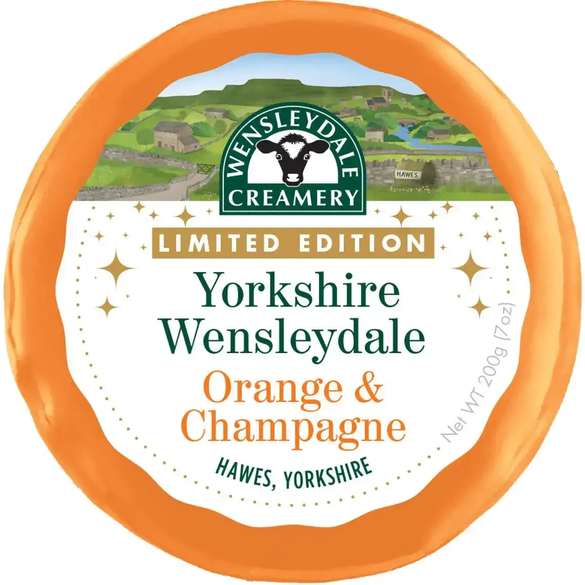 Сир Wensleydale Yorkshire з апельсином та шампанським 200 г