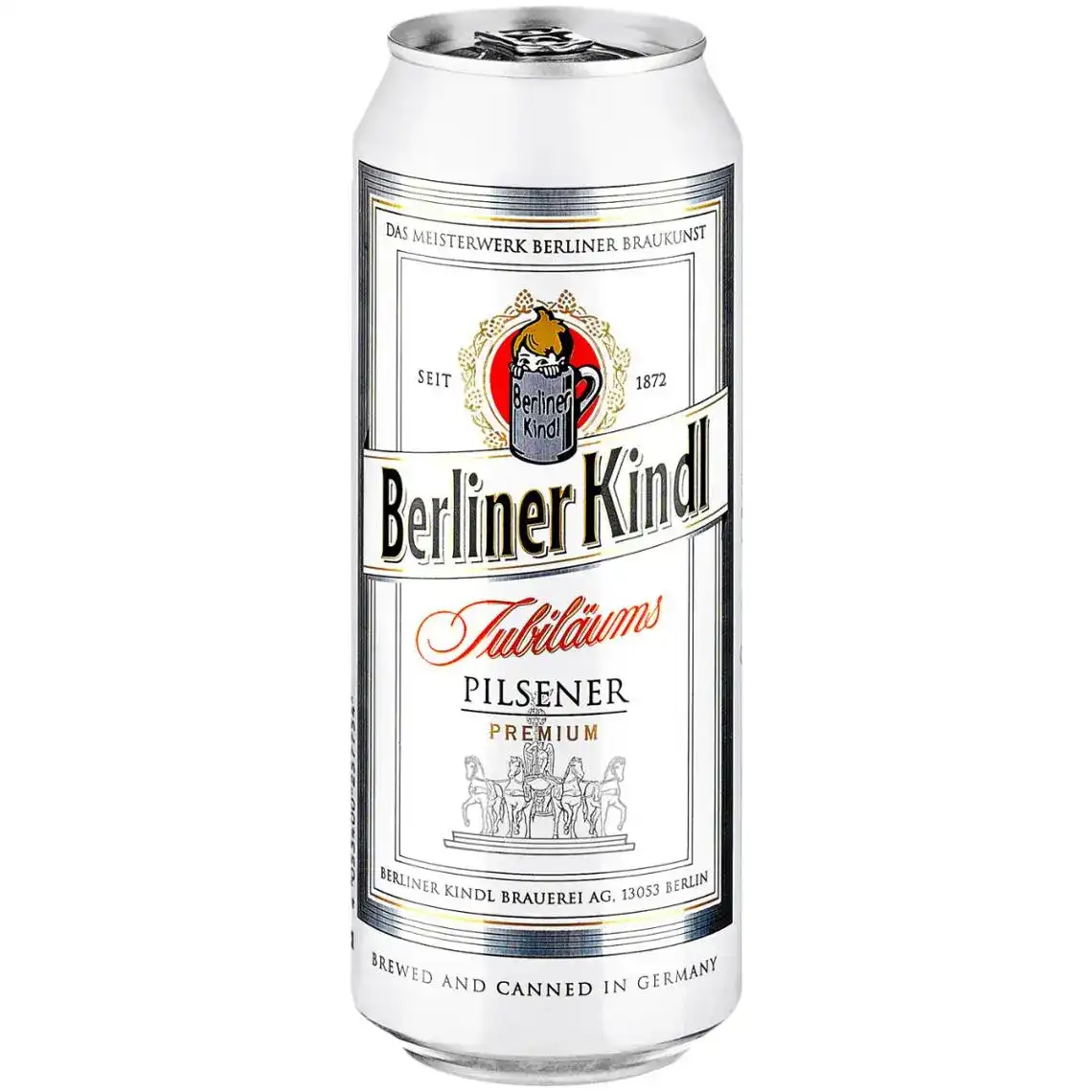 Пиво Berliner Kindl Jubilaums Pilsner світле 0.5 л 