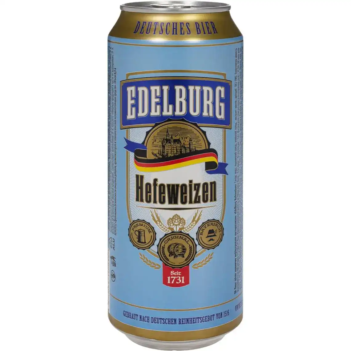 Пиво Edelburg Hefeweizen світле 0.5 л 