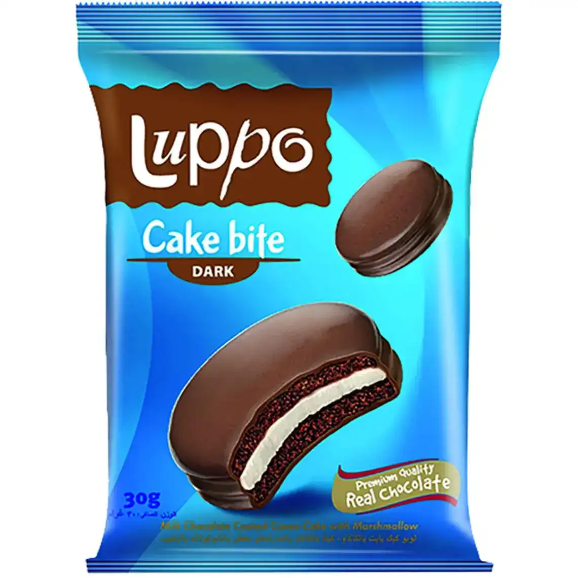 Фото 1 - Кекс Luppo з какао і маршмеллоу в молочному шоколаді 25 г