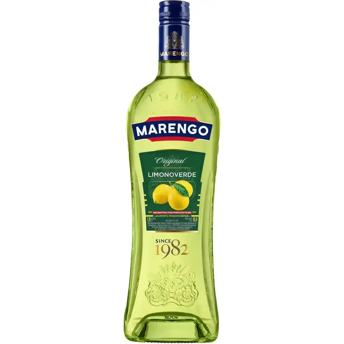 Вермут Marengo Original Limonverde біле десертне 16% 1 л
