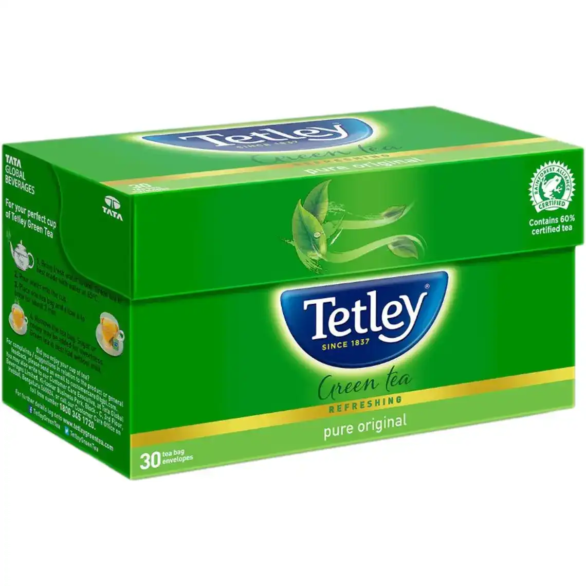 Фото 1 - Чай зелений Tetley Classic Green Tea 45 г