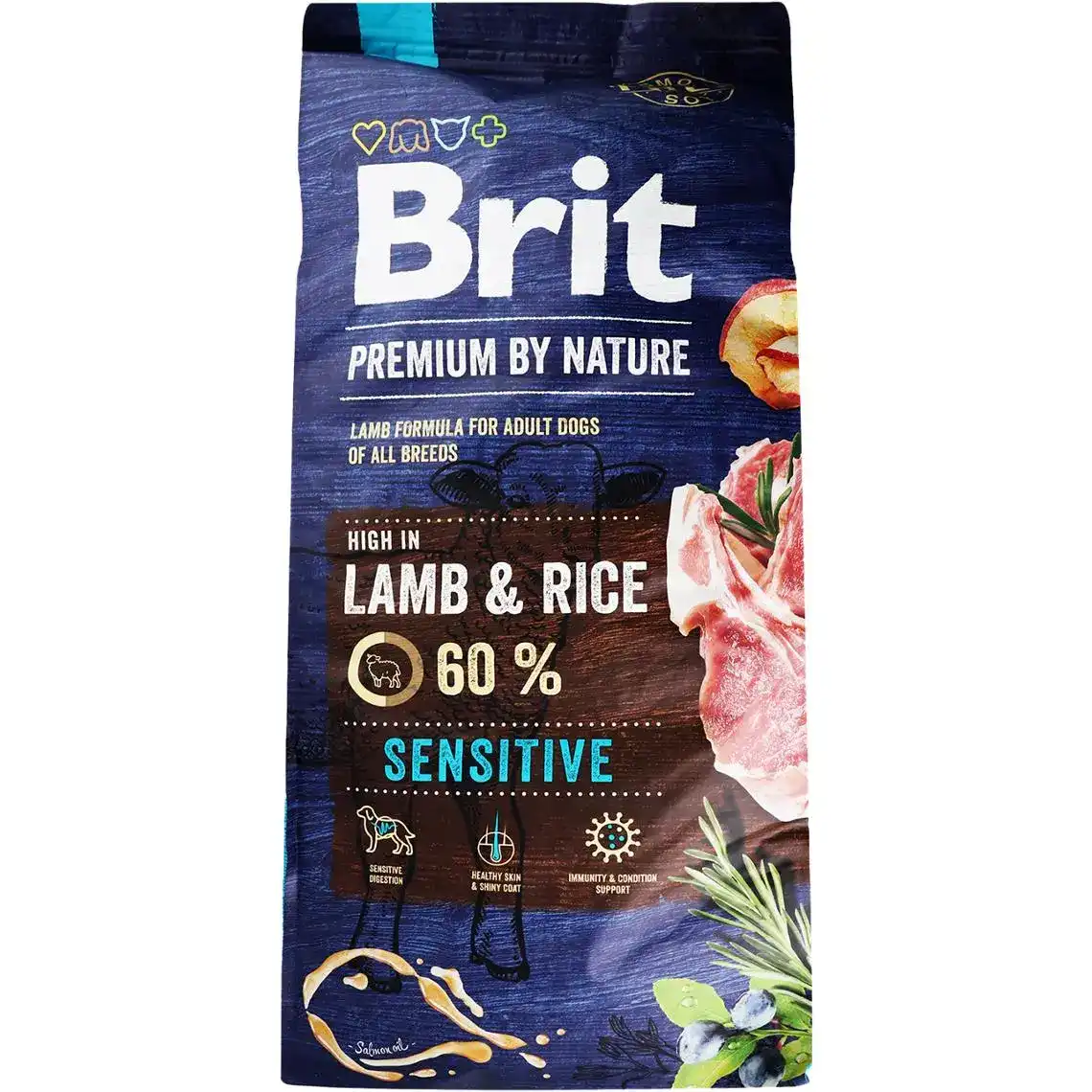 Корм сухий для собак Brit Lamb&Rice Sensitive усіх порід 15 кг