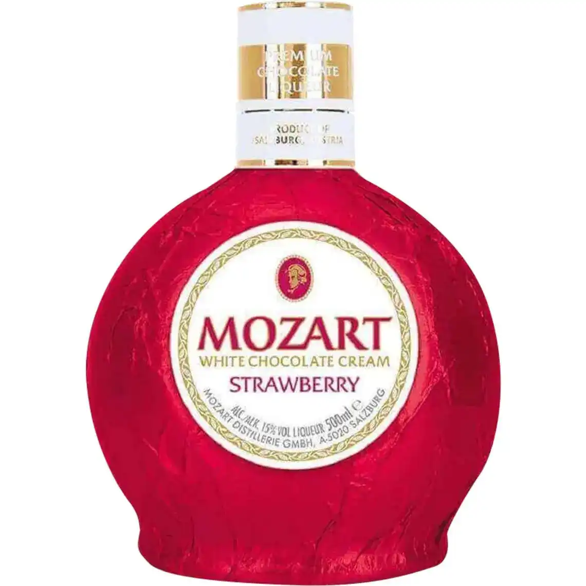 Фото 1 - Лікер Mozart Cream Strawberry 15% 0.5 л