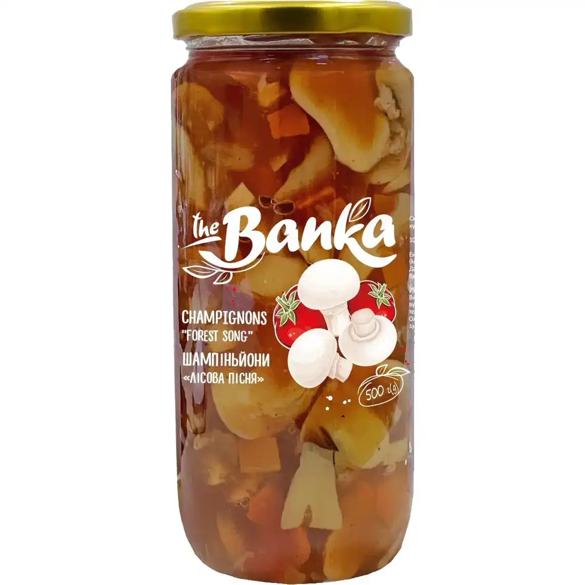 Шампіньйони the Banka Лісова пісня в томатному соусі 500 г
