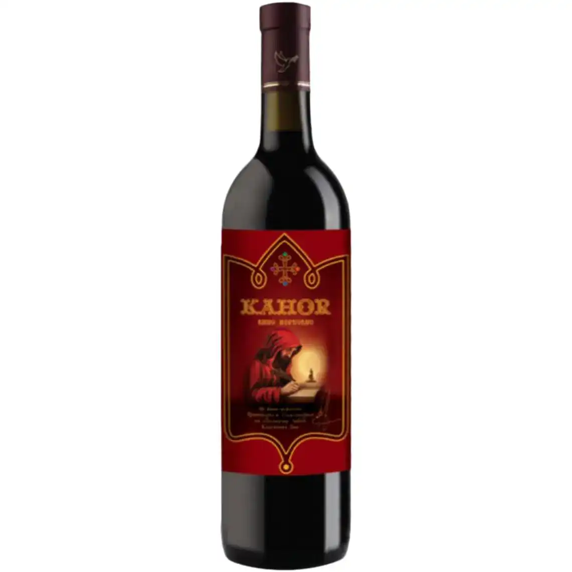 Вино Kahor Церковне червоне солодке зі смаком чорносливу 13% 0.75 л
