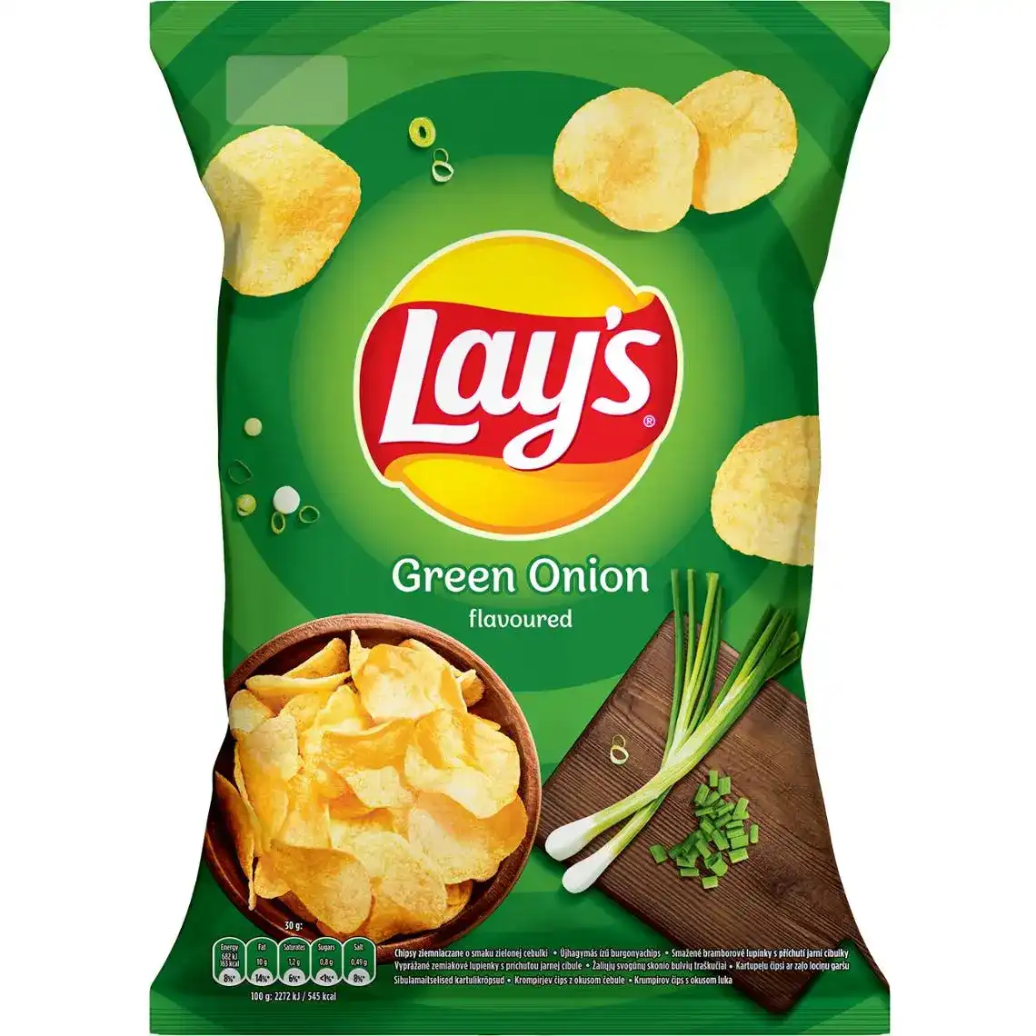 Чіпси Lay's зі смаком зеленої цибулі 140 г