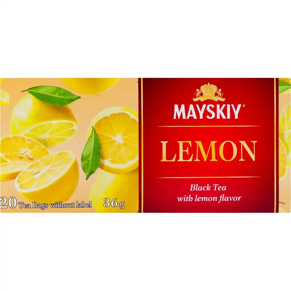 Чай Майський чорний з лимоном 1.8г х 20 шт.