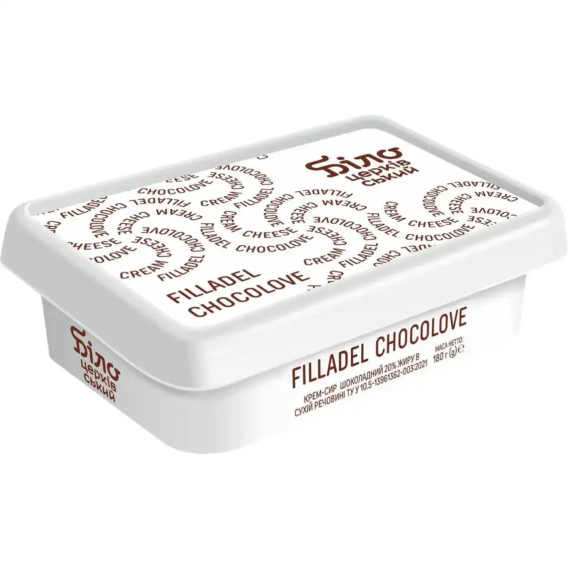 Крем-сыр Filladel Chocolove шоколадный 20% 180 г