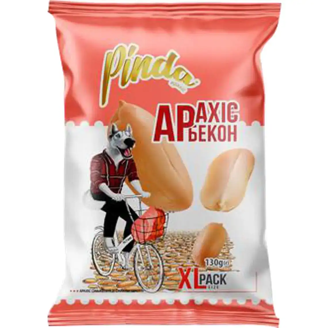 Арахіс Pinda смажений зі смаком бекону 130 г
