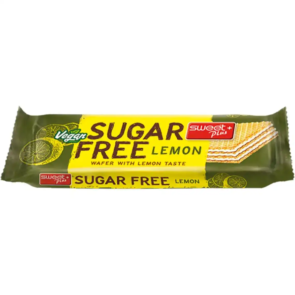 Вафлі Sweet Plus без цукру з кремом зі смаком лимона з підсолоджувачами 24 г