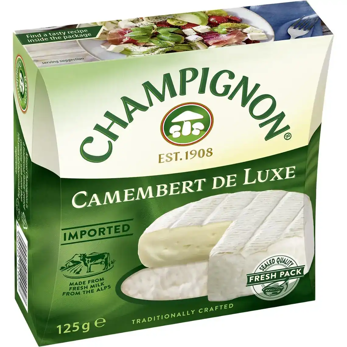 Сир Kaserei Camembert de Luxe Champignon 60% 125 г