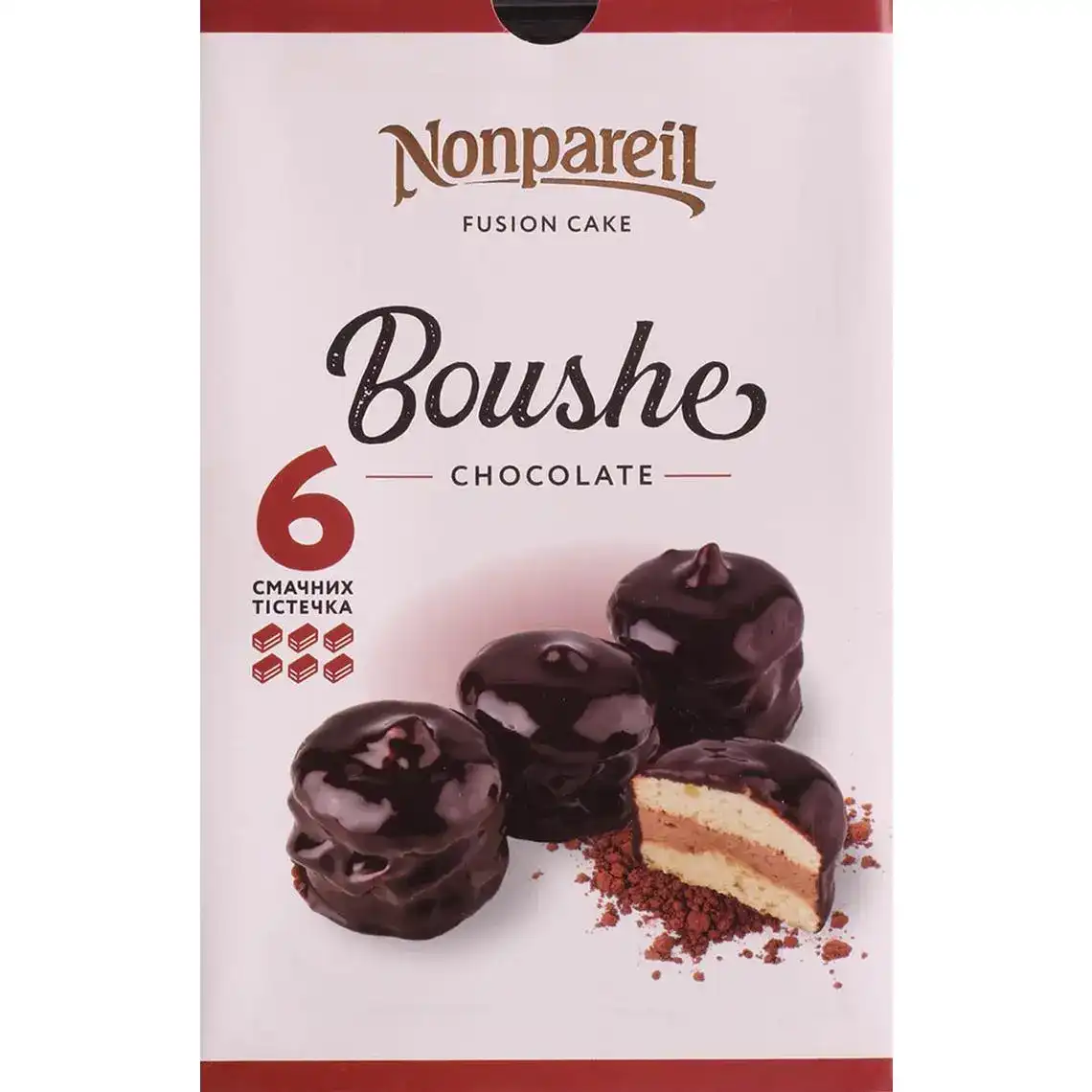 Тістечко Nonpareil Bushe Chocolate 6 шт 250 г
