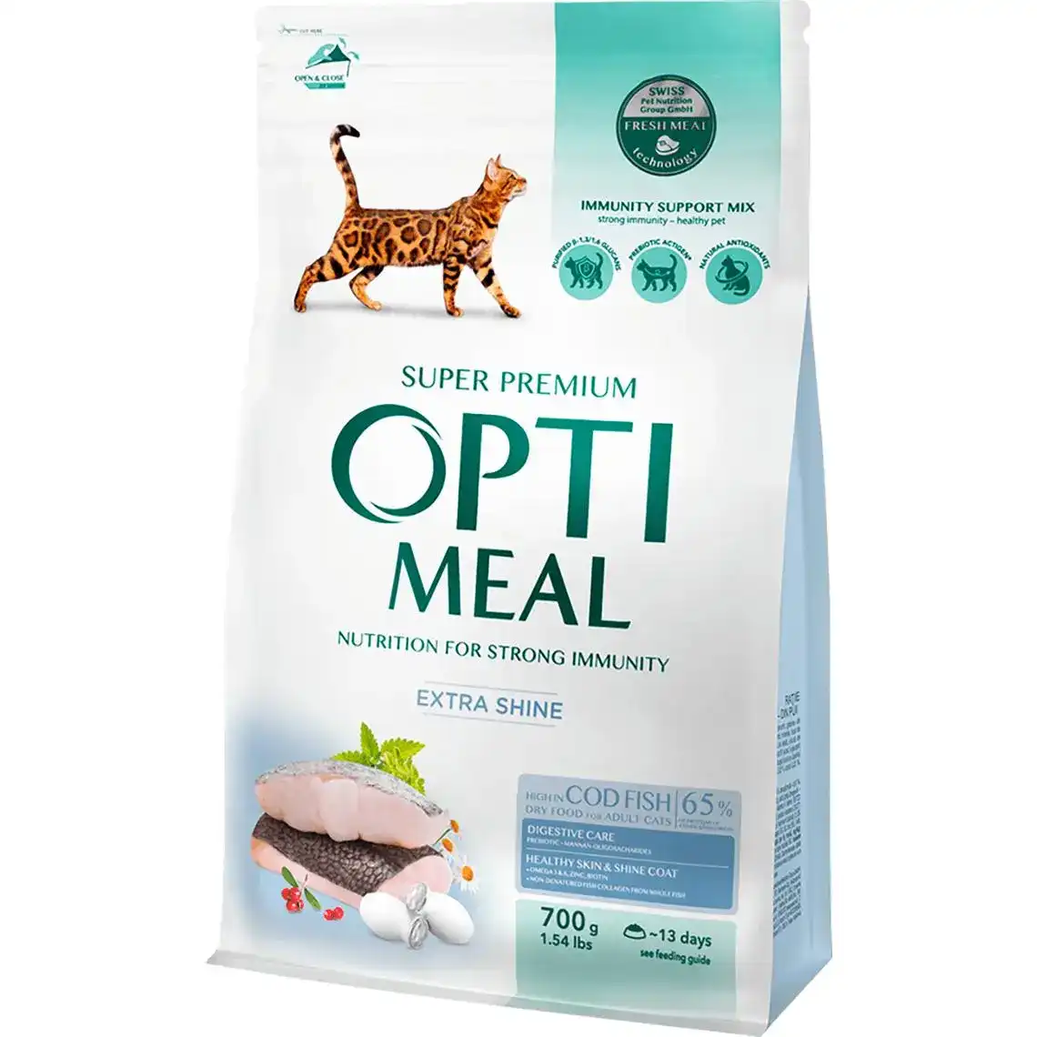 Сухий корм для котів Optimeal зі смаком тріска 700 г