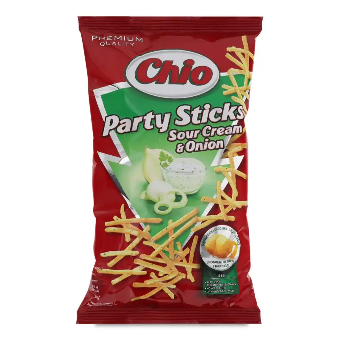 Соломка картопляна Chio Party Sticks Сметана та цибуля 70 г