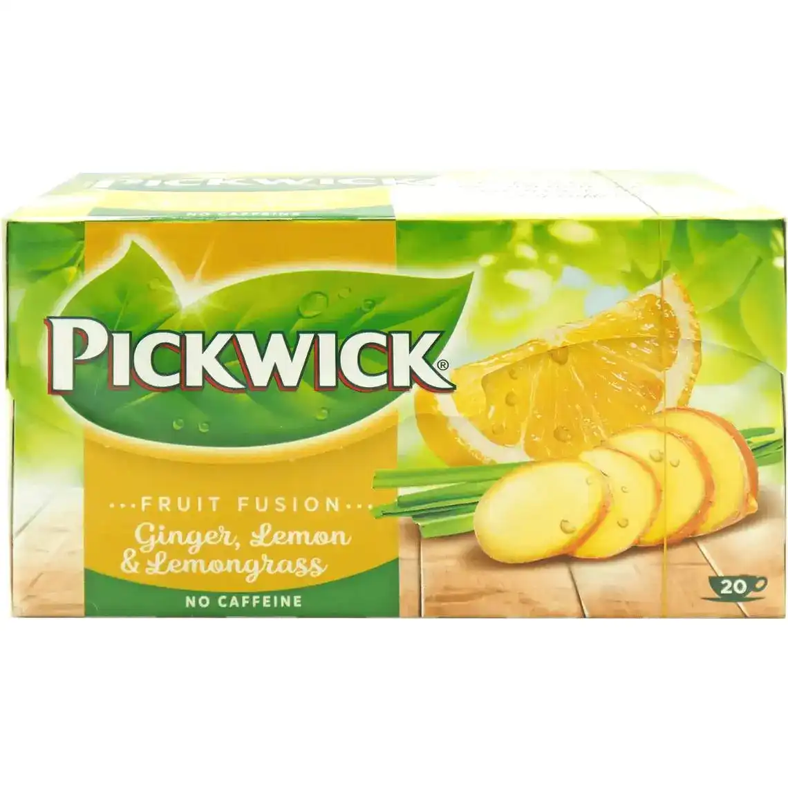 Чай фруктовий Pickwick Fruit Fusion Ginger, Lemon&Lemon grass 20 х 2 г