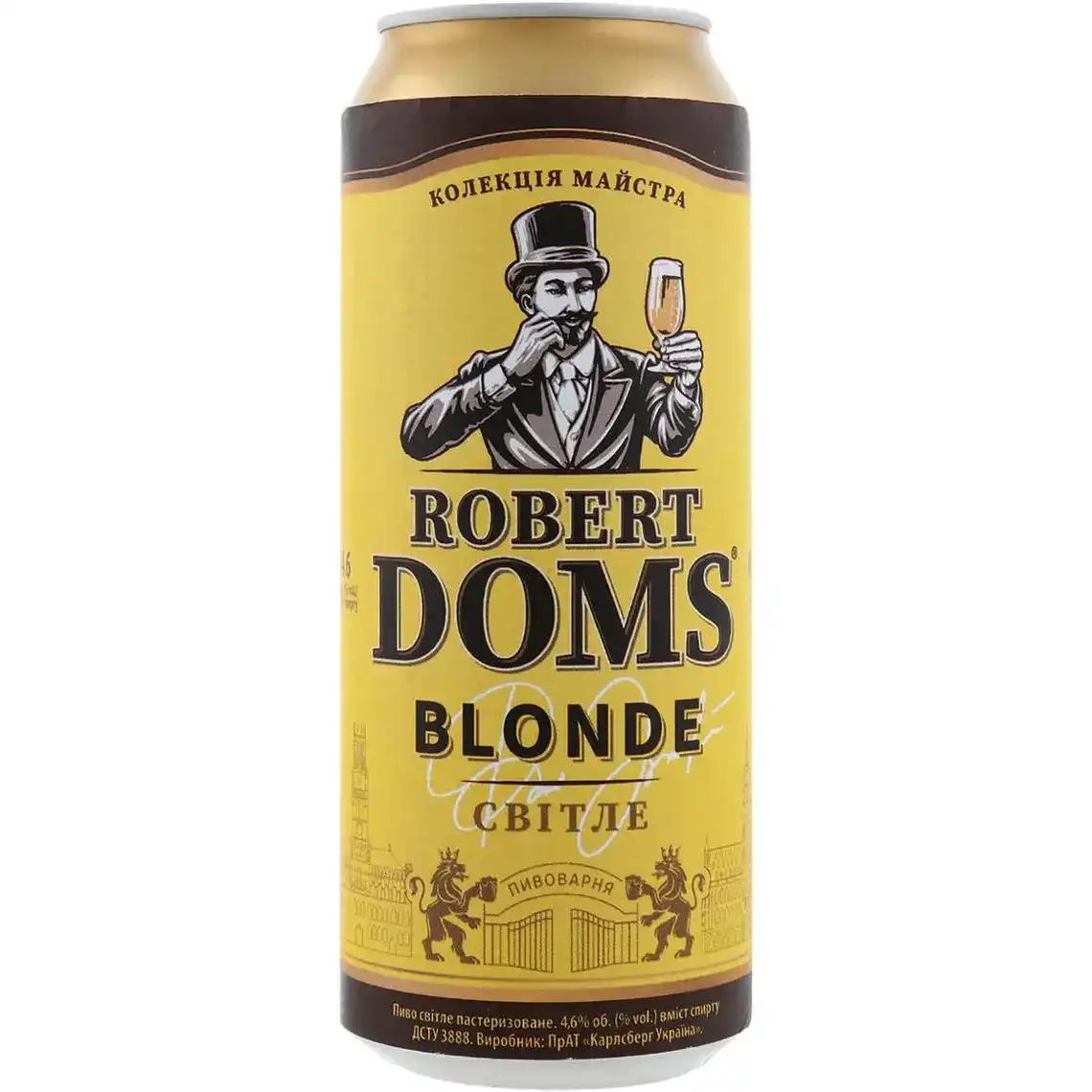Пиво Robert Doms Blonde 4.6% 0.5 л