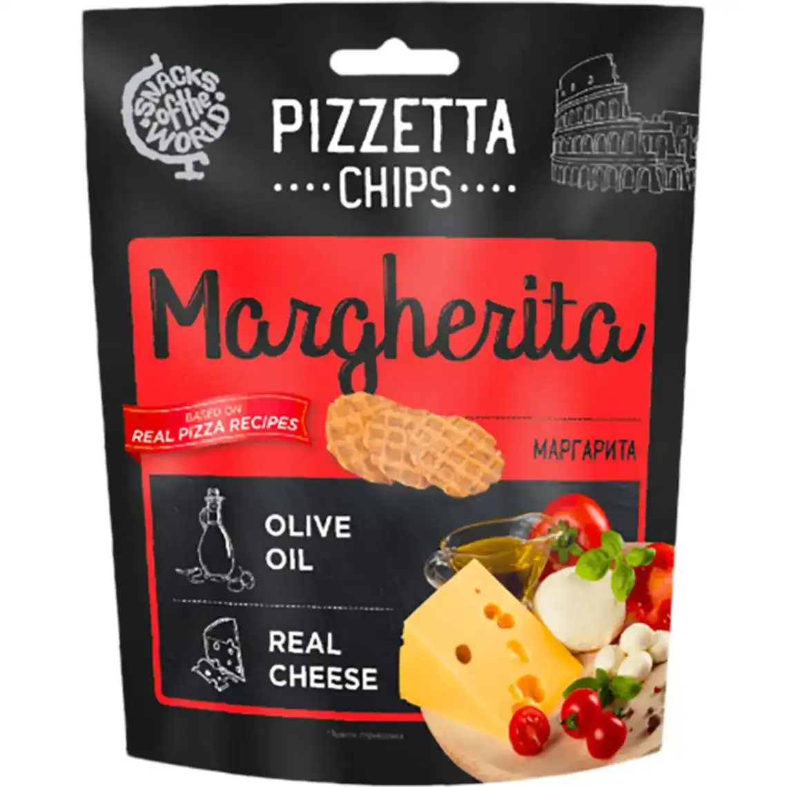 Фото 1 - Снеки Pizzetta Margherita Chips Snacks of the World 70 г
