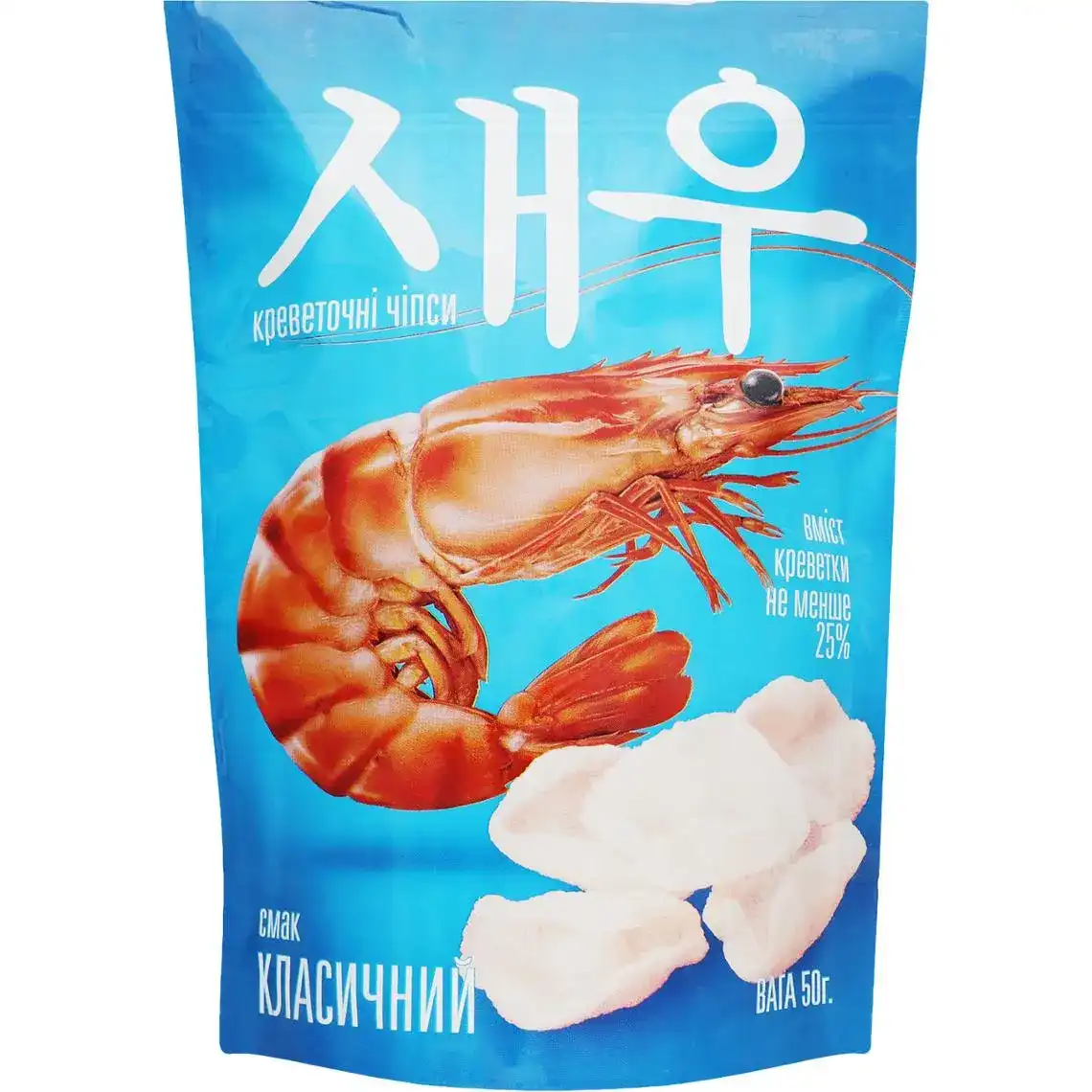 Фото 1 - Чiпси Shrips рисові креветочні 50 г