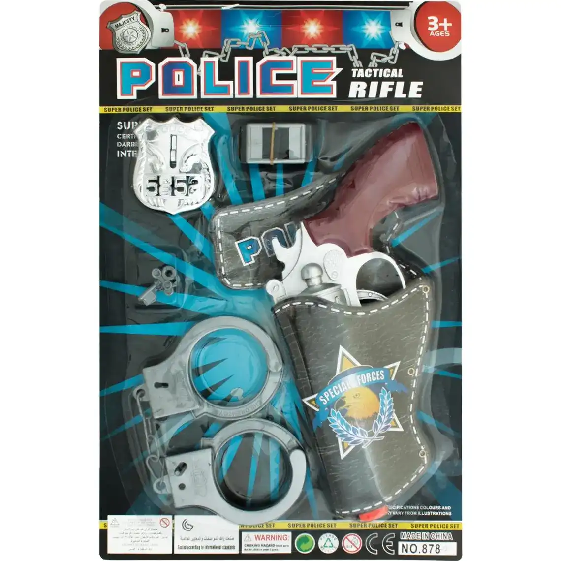 Набір ігровий Maya toys Поліцейський патруль №878-2 для дітей від 3-х років 6шт/уп