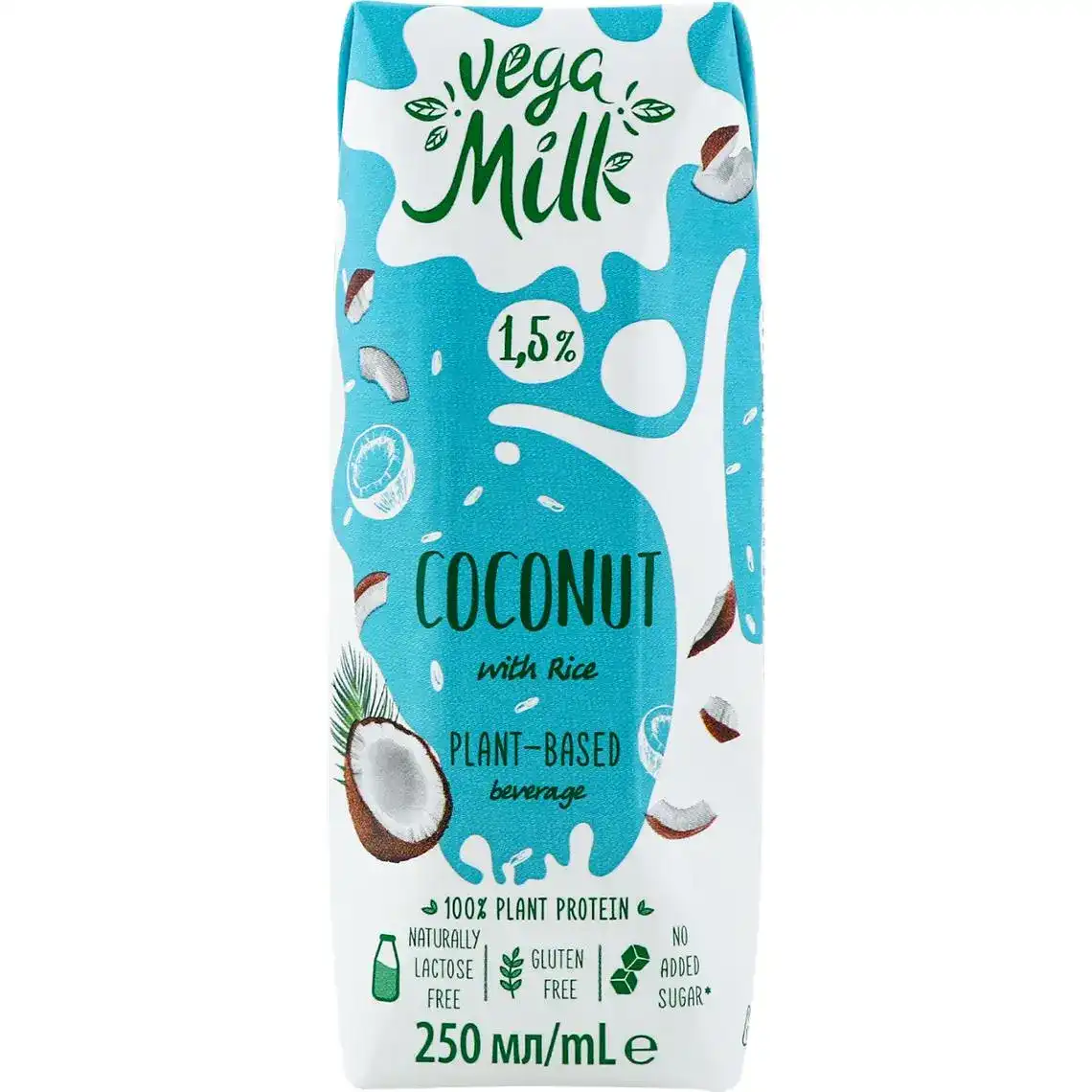 Напій Vega Milk Coconut кокосовий з рисом 1.5% 250 мл