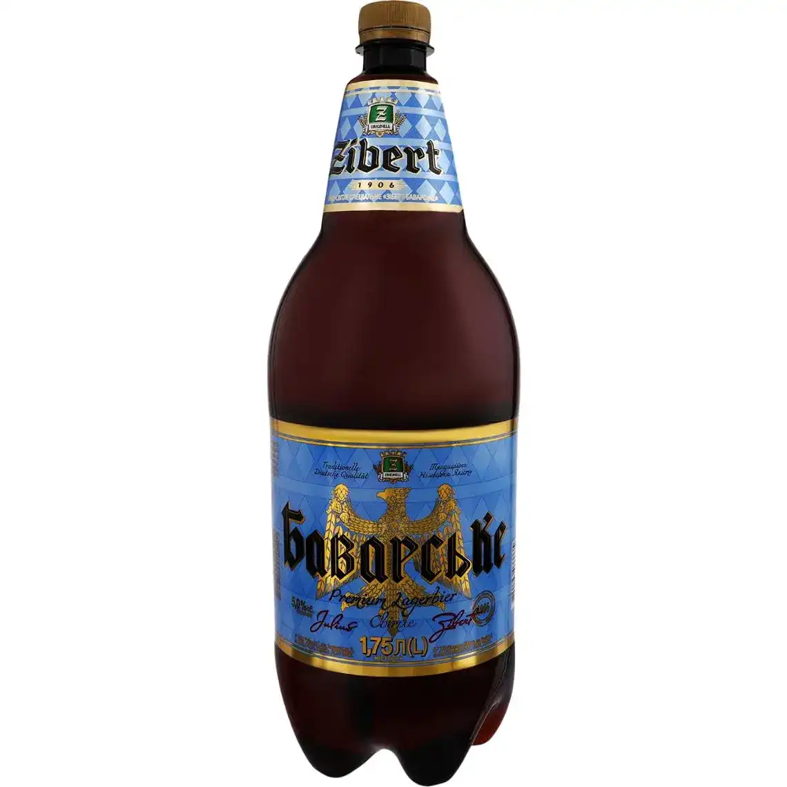 Пиво Zibert Баварське 5% 1.75 л