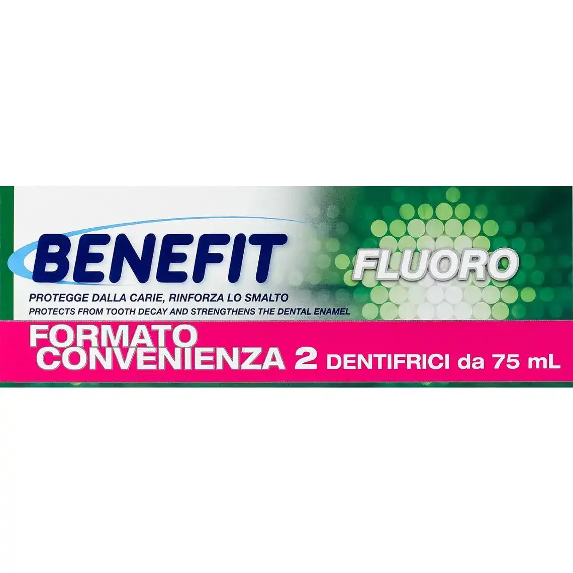 Зубна паста Benefit Fluoro з фтором 2х75 мл