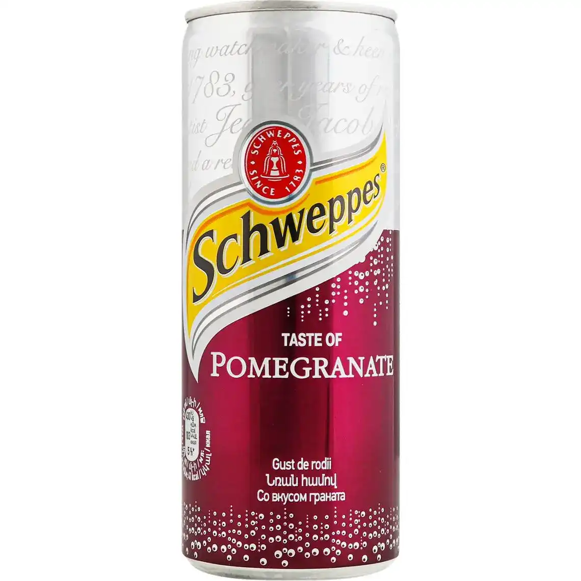 Напій Schweppes Pomegranate безалкогольний сильногазований 0.25 л