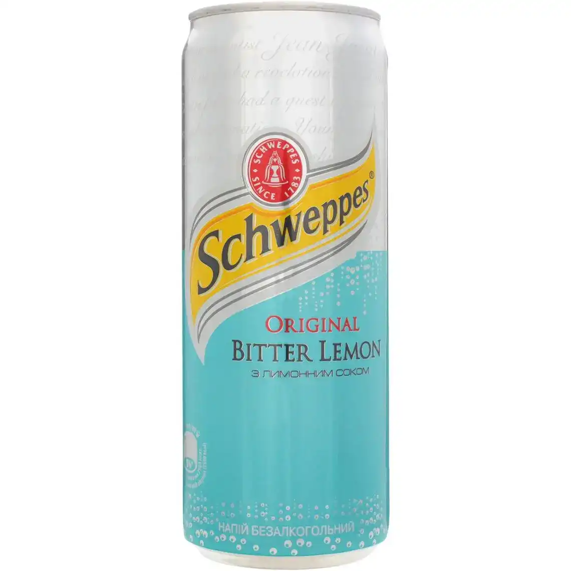 Напій Schweppes Original Bitter Lemon сильногазовий соковмісний 0.25 л