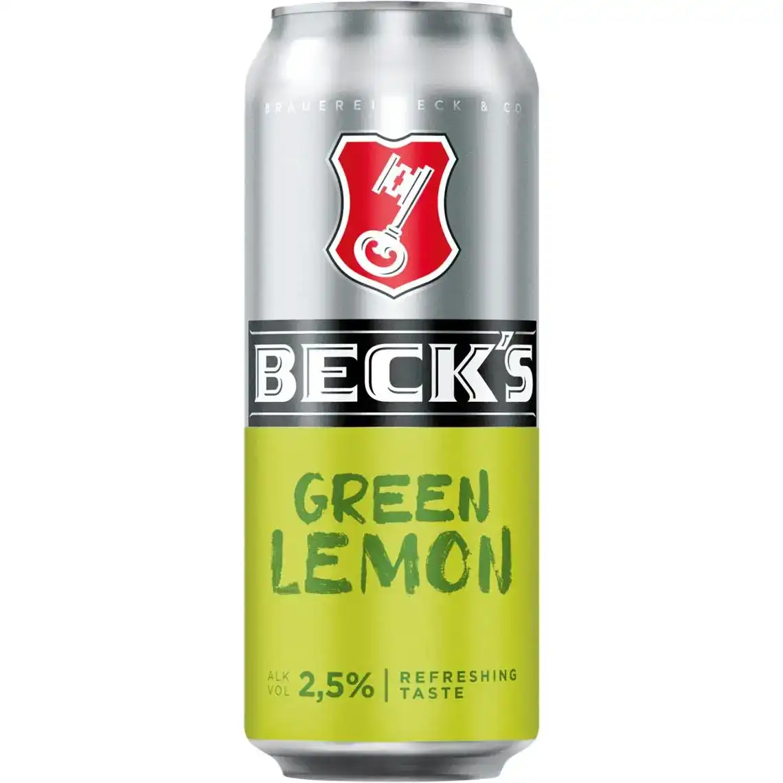 Фото 1 - Пиво Beck's Green Lemon спеціальне 2.5% 0.5 л