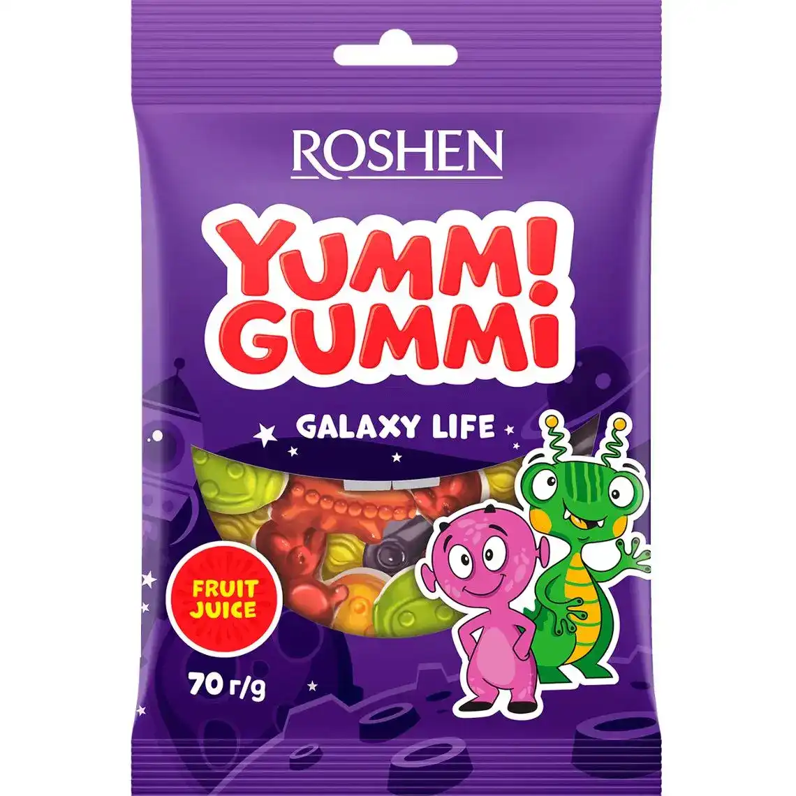 Конфеты Roshen Yummi Gummi Galaxy Life 70 г