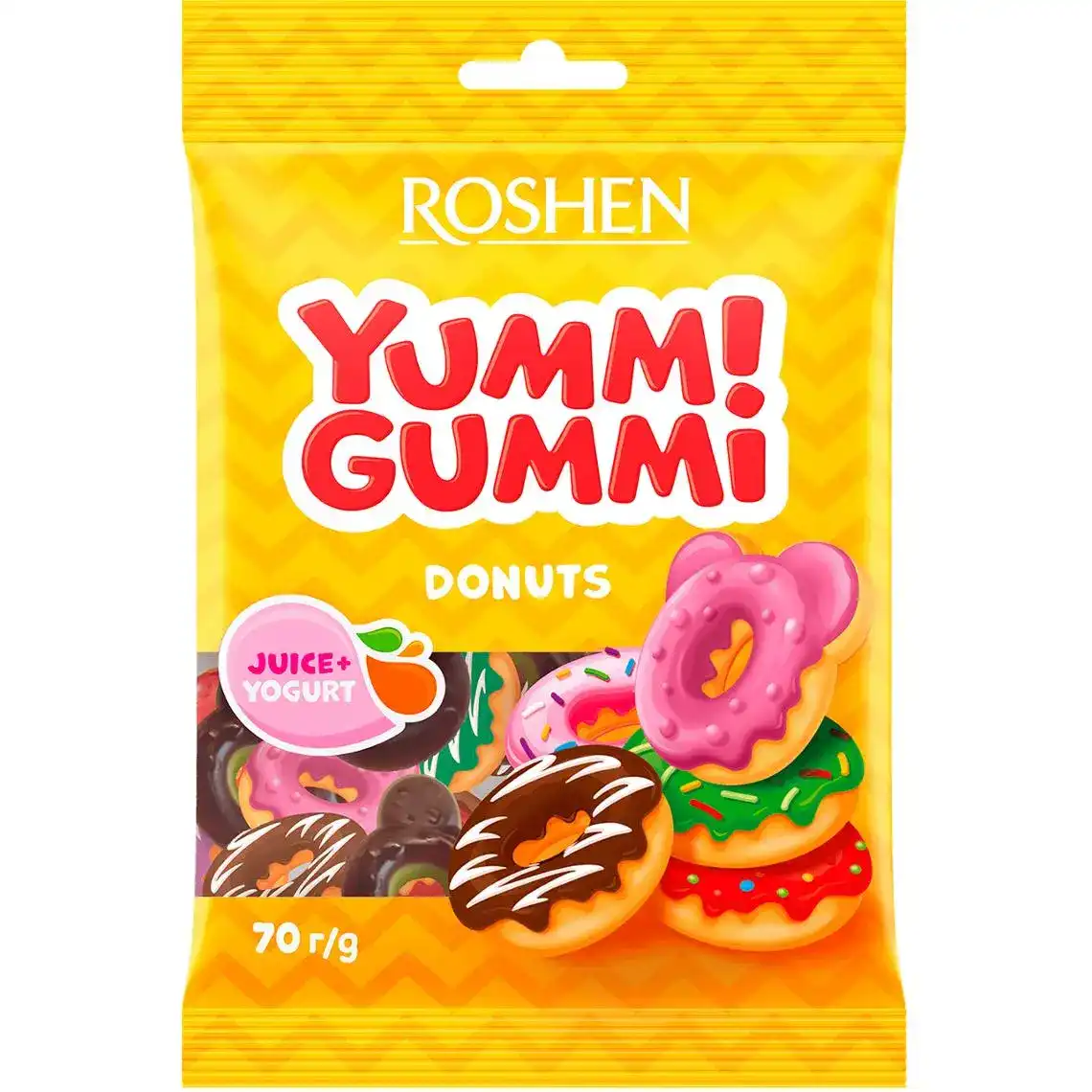 Конфеты Roshen Yummi Gummi Donuts 70 г