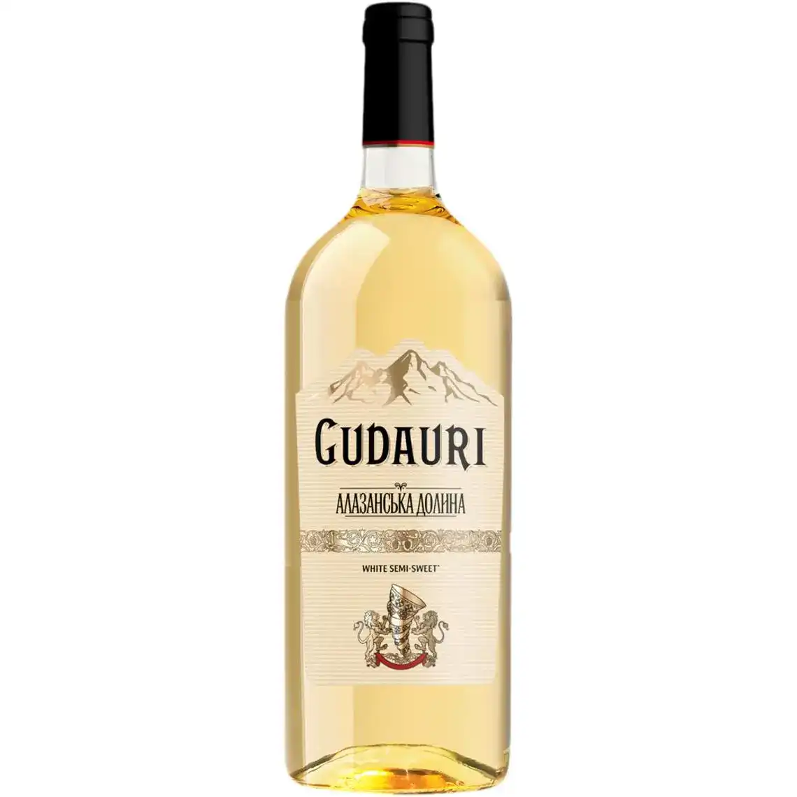 Вино Gudauri Алазанська долина біле напівсолодке 9-13% 1.5 л