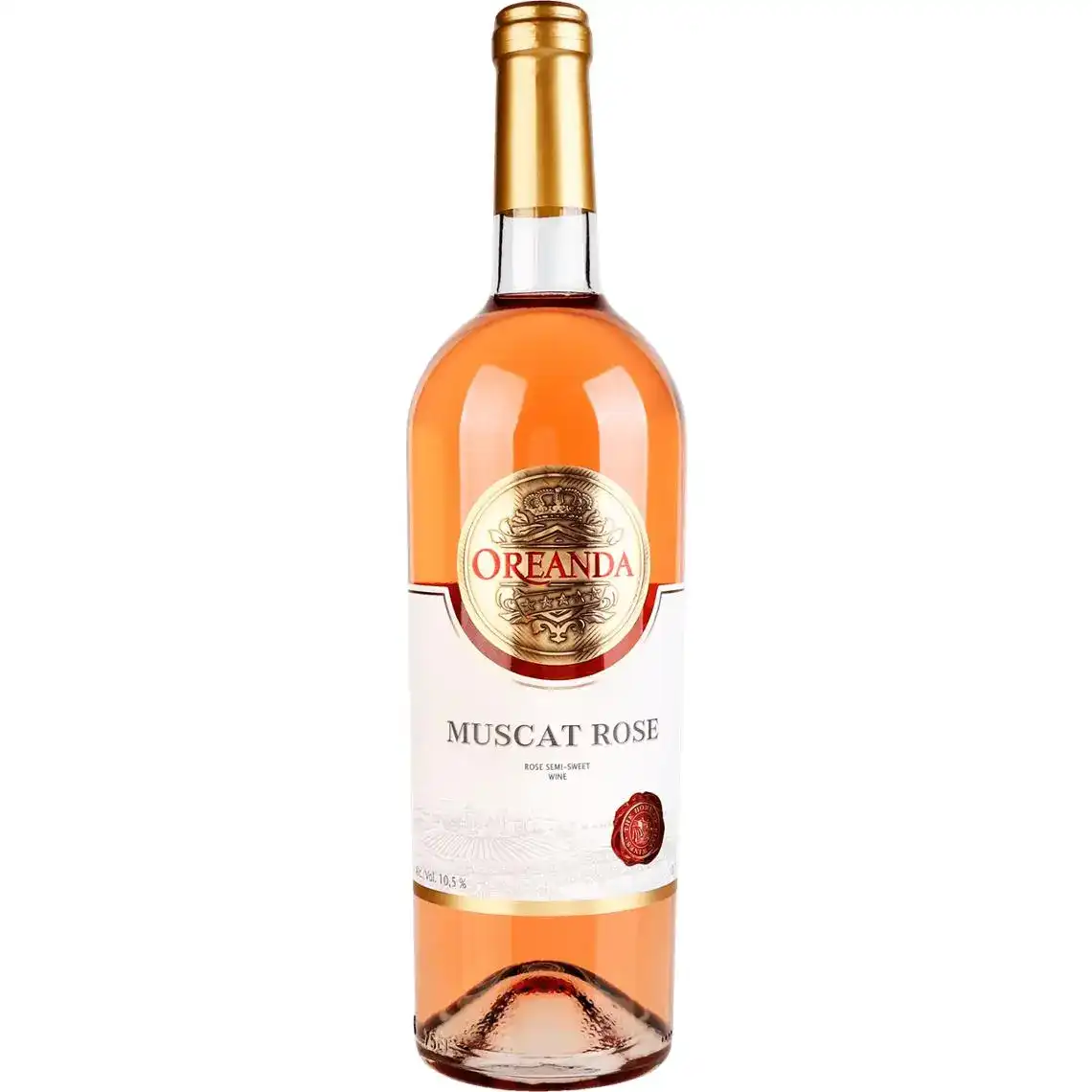 Вино Oreanda Muscat Rose рожеве напівсолодке ординарне столове 9-13% 0.75 л