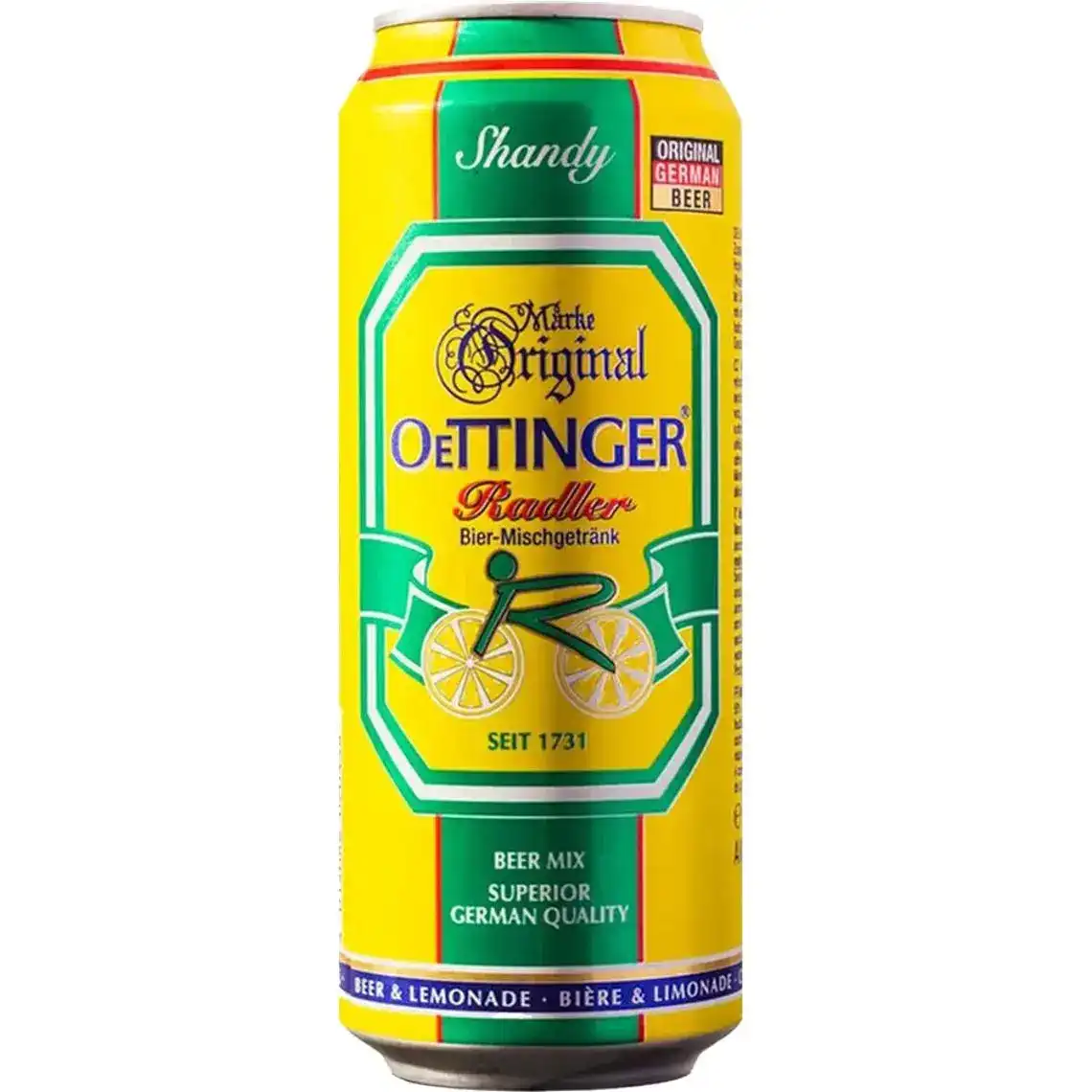 Пиво Oettinger Radler 2.5% 0.5 л