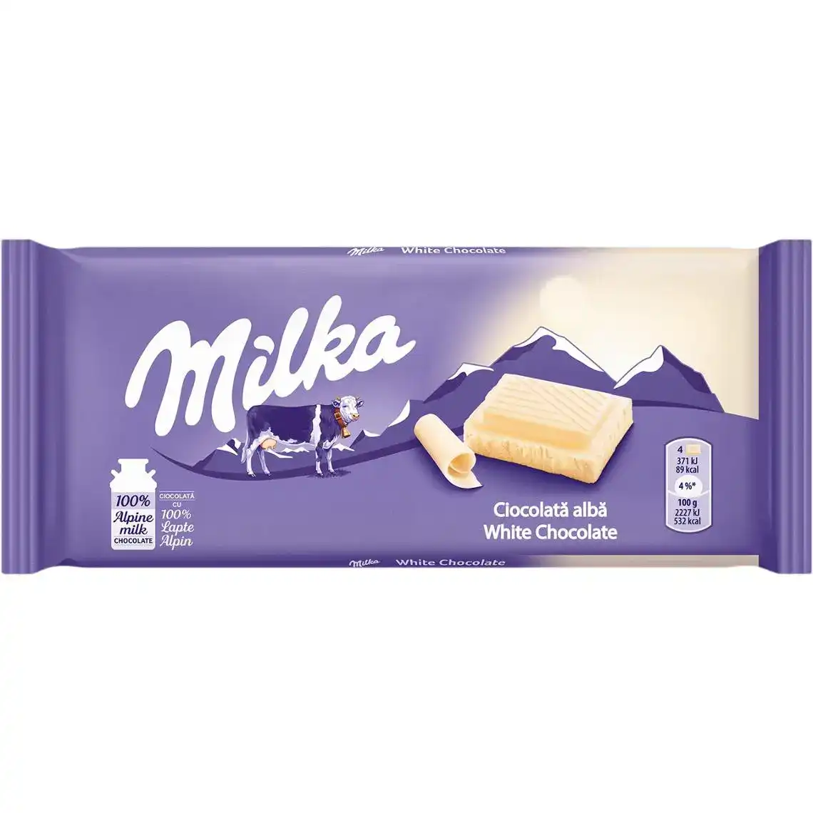 Шоколад Milka білий 100 г