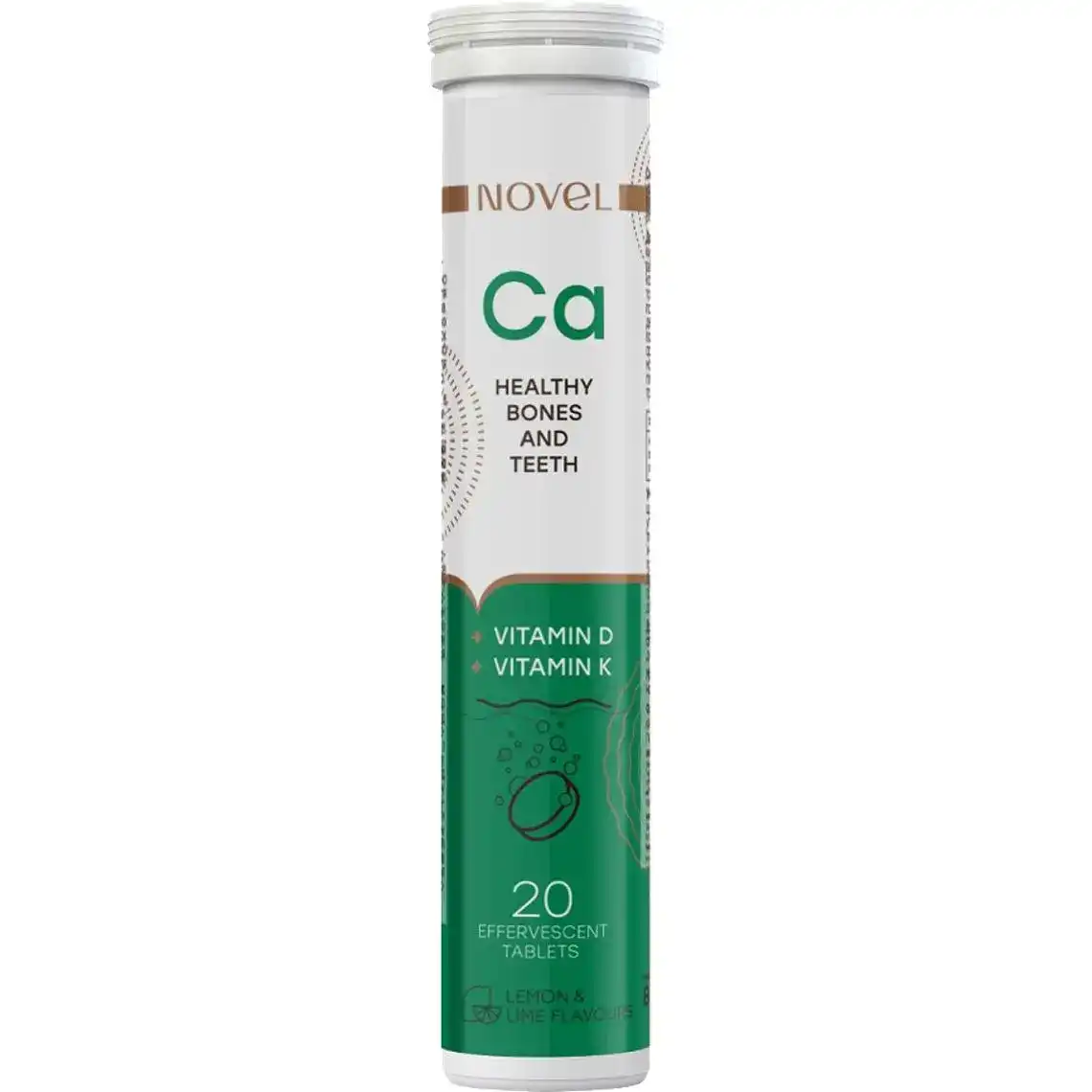 Вітаміни шипучі Novel Calcium 20 таблеток